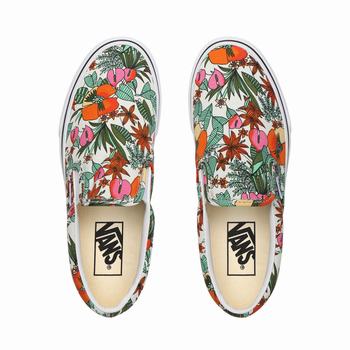 Damske Slip On Tenisky Vans Multi Tropic Classic Viacfarebný Modre/Biele VA51ZOGDU